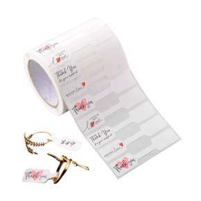 Roll Full Color Printed Thank You Gift Tag Sticker