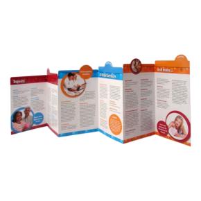 Custom Tabbed Concertina Brochures