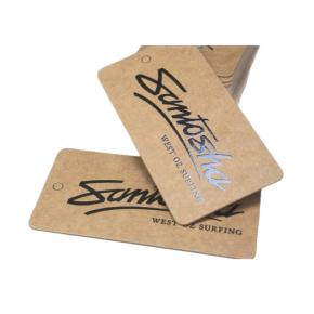 Custom Kraft Hang Tags with Spot UV 