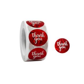 Custom Red Holographic Roll Labels