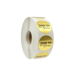 Custom Metallic Gold Paper Roll Labels