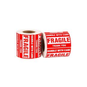Custom Fragile Warning Roll Labels