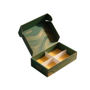 Custom Tea Gift Corrugated Box with Dividers