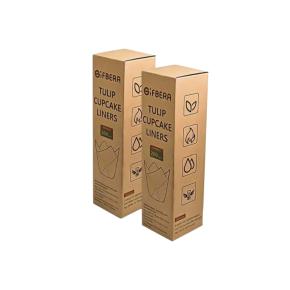 Custom Kraft Cupcake Liner Straight Tuck End Box